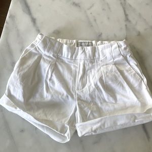 Girls white shorts size 4